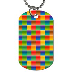 Background Colorful Abstract Dog Tag (two Sides)