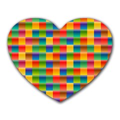 Background Colorful Abstract Heart Mousepads by HermanTelo