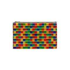 Background Colorful Abstract Cosmetic Bag (small)