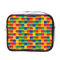 Background Colorful Abstract Mini Toiletries Bag (one Side)