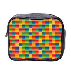 Background Colorful Abstract Mini Toiletries Bag (two Sides)