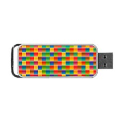 Background Colorful Abstract Portable Usb Flash (two Sides) by HermanTelo