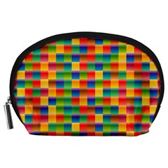 Background Colorful Abstract Accessory Pouch (large)