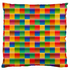 Background Colorful Abstract Large Flano Cushion Case (one Side)