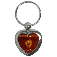 Beautiful Heart With Leaves Key Chain (heart) by FantasyWorld7