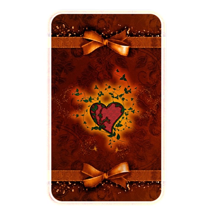 Beautiful Heart With Leaves Memory Card Reader (Rectangular)