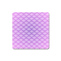 Pattern Texture Geometric Purple Square Magnet by Mariart