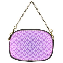 Pattern Texture Geometric Purple Chain Purse (two Sides) by Mariart