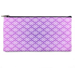 Pattern Texture Geometric Purple Pencil Cases by Mariart