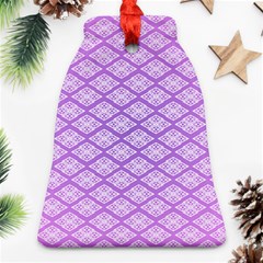 Pattern Texture Geometric Purple Ornament (bell)