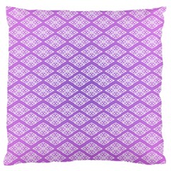 Pattern Texture Geometric Purple Large Cushion Case (two Sides) by Mariart