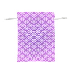 Pattern Texture Geometric Purple Lightweight Drawstring Pouch (l) by Mariart