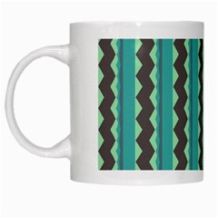 Background Chevron Blue White Mugs by HermanTelo