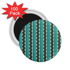 Background Chevron Blue 2 25  Magnets (100 Pack)  by HermanTelo