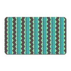 Background Chevron Blue Magnet (rectangular) by HermanTelo