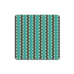 Background Chevron Blue Square Magnet Front