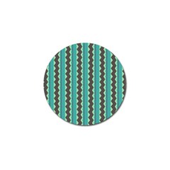 Background Chevron Blue Golf Ball Marker (4 Pack)