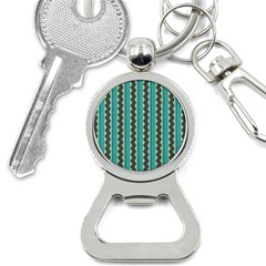 Background Chevron Blue Bottle Opener Key Chain