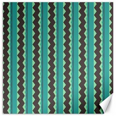 Background Chevron Blue Canvas 16  X 16 