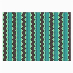 Background Chevron Blue Large Glasses Cloth