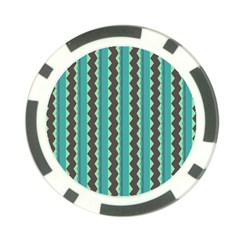 Background Chevron Blue Poker Chip Card Guard