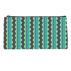 Background Chevron Blue Pencil Cases by HermanTelo