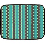 Background Chevron Blue Double Sided Fleece Blanket (Mini)  35 x27  Blanket Front