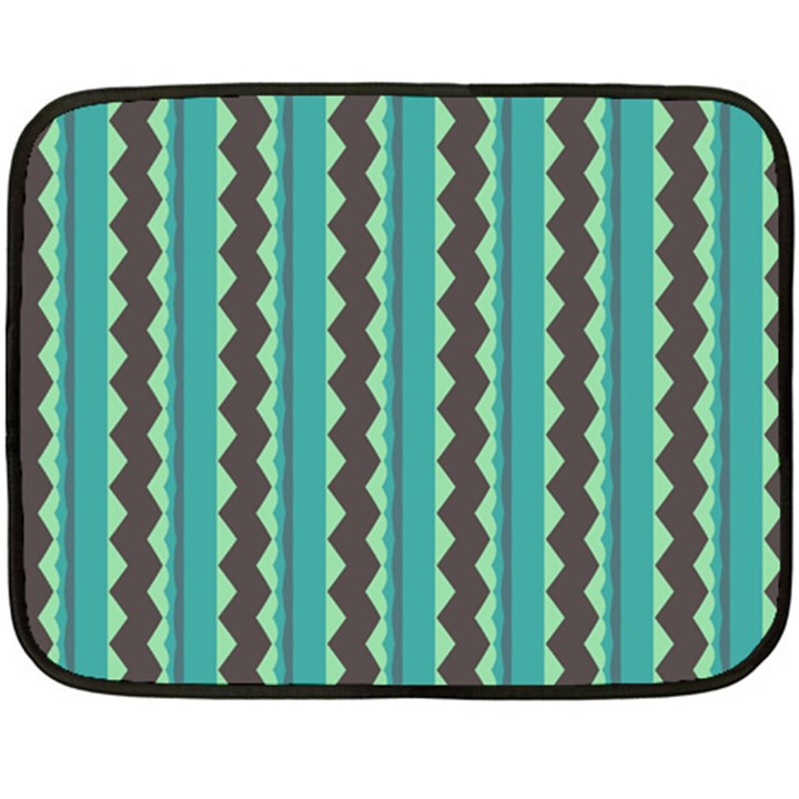 Background Chevron Blue Double Sided Fleece Blanket (Mini) 