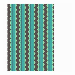 Background Chevron Blue Small Garden Flag (two Sides)