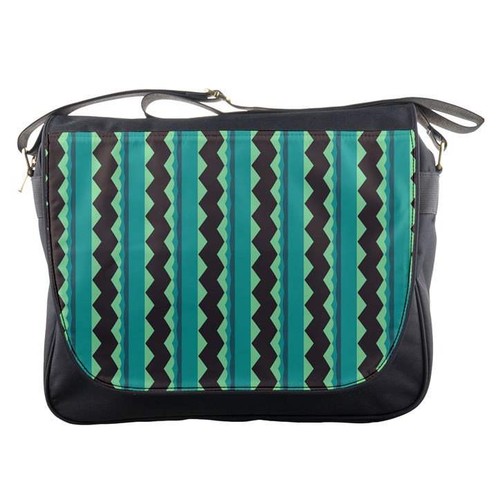 Background Chevron Blue Messenger Bag