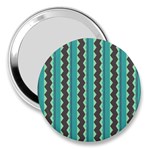 Background Chevron Blue 3  Handbag Mirrors Front