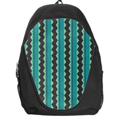 Background Chevron Blue Backpack Bag