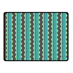 Background Chevron Blue Double Sided Fleece Blanket (small) 