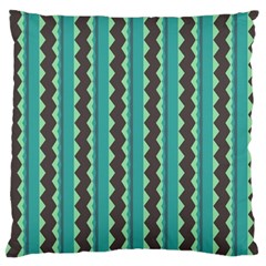 Background Chevron Blue Standard Flano Cushion Case (one Side) by HermanTelo