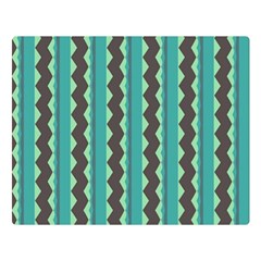 Background Chevron Blue Double Sided Flano Blanket (large)  by HermanTelo