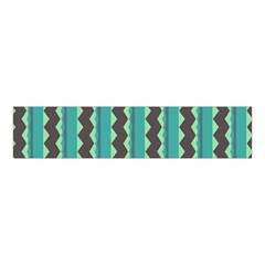 Background Chevron Blue Velvet Scrunchie