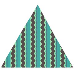 Background Chevron Blue Wooden Puzzle Triangle by HermanTelo