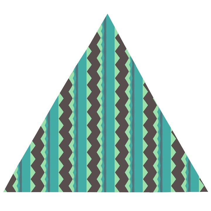 Background Chevron Blue Wooden Puzzle Triangle