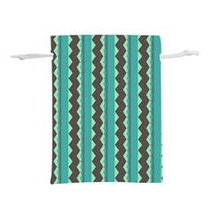 Background Chevron Blue Lightweight Drawstring Pouch (s) by HermanTelo