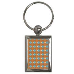 Pattern Brown Triangle Key Chain (rectangle) by HermanTelo