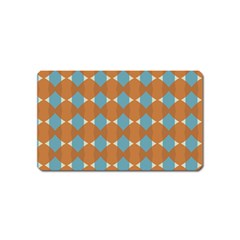 Pattern Brown Triangle Magnet (name Card) by HermanTelo