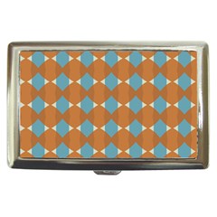 Pattern Brown Triangle Cigarette Money Case by HermanTelo