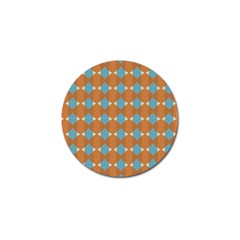 Pattern Brown Triangle Golf Ball Marker by HermanTelo