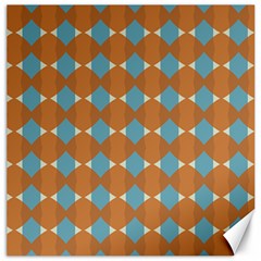 Pattern Brown Triangle Canvas 16  X 16 