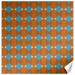 Pattern Brown Triangle Canvas 16  x 16  15.2 x15.41  Canvas - 1