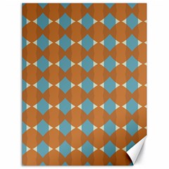 Pattern Brown Triangle Canvas 18  X 24  by HermanTelo