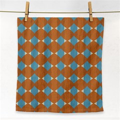 Pattern Brown Triangle Face Towel by HermanTelo