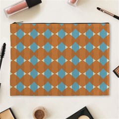 Pattern Brown Triangle Cosmetic Bag (xl)