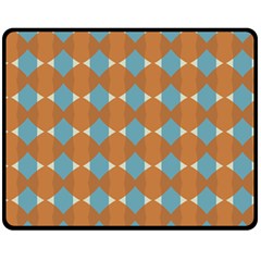 Pattern Brown Triangle Fleece Blanket (medium) 