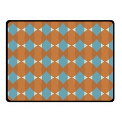 Pattern Brown Triangle Fleece Blanket (small)